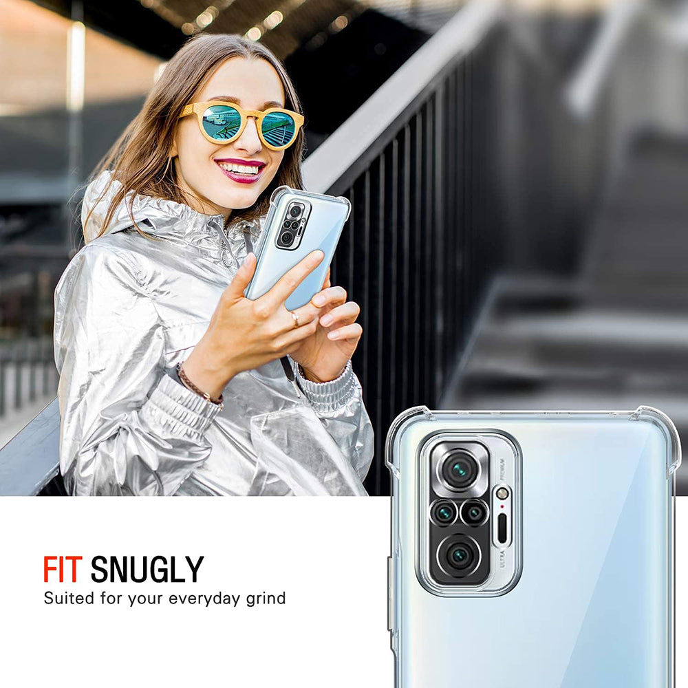 Capa para Xiaomi Poco M5s / Redmi Note 10S / Note 10, Techsuit, Transparente à Prova de Choques, Transparente