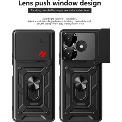 Capa para Xiaomi Poco M6 4G / Redmi 13, Techsuit, CamShield, Preta