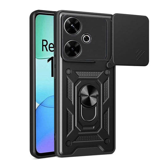 Capa para Xiaomi Poco M6 4G / Redmi 13, Techsuit, CamShield, Preta