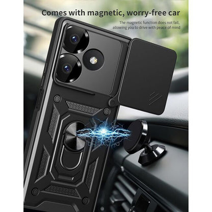 Capa para Xiaomi Poco M6 4G / Redmi 13, Techsuit, CamShield, Preta