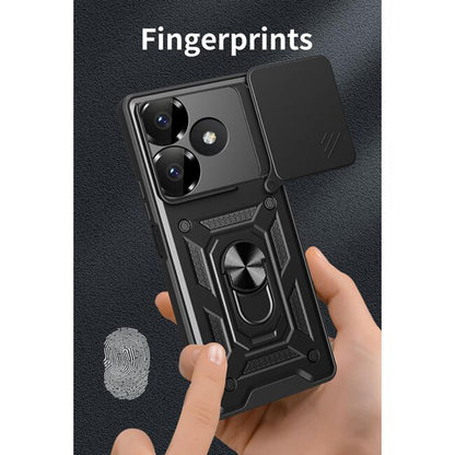 Capa para Xiaomi Poco M6 4G / Redmi 13, Techsuit, CamShield, Preta