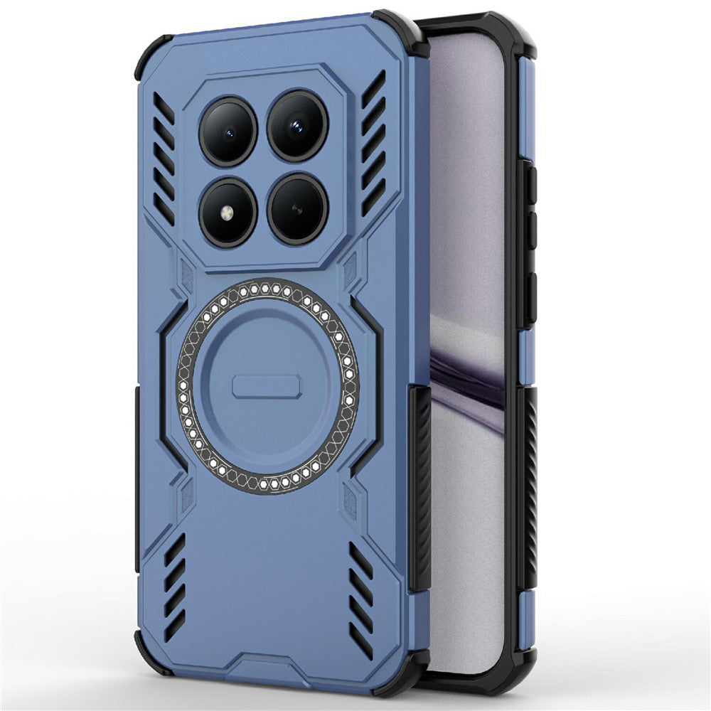 Capa MagSafe para Xiaomi Poco M8 Pro / Redmi Note 15 Pro+ 5G, Techsuit, ArmorMag, Azul