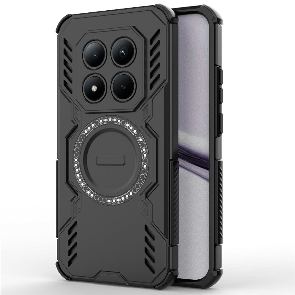 Capa MagSafe para Xiaomi Poco M8 Pro / Redmi Note 15 Pro+ 5G, Techsuit, ArmorMag, Preta