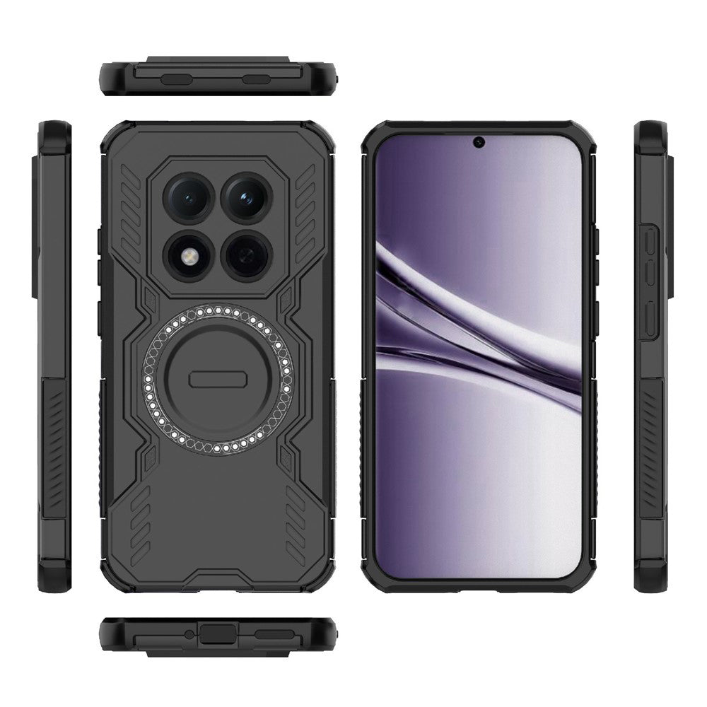 Capa MagSafe para Xiaomi Poco M8 Pro / Redmi Note 15 Pro+ 5G, Techsuit, ArmorMag, Preta