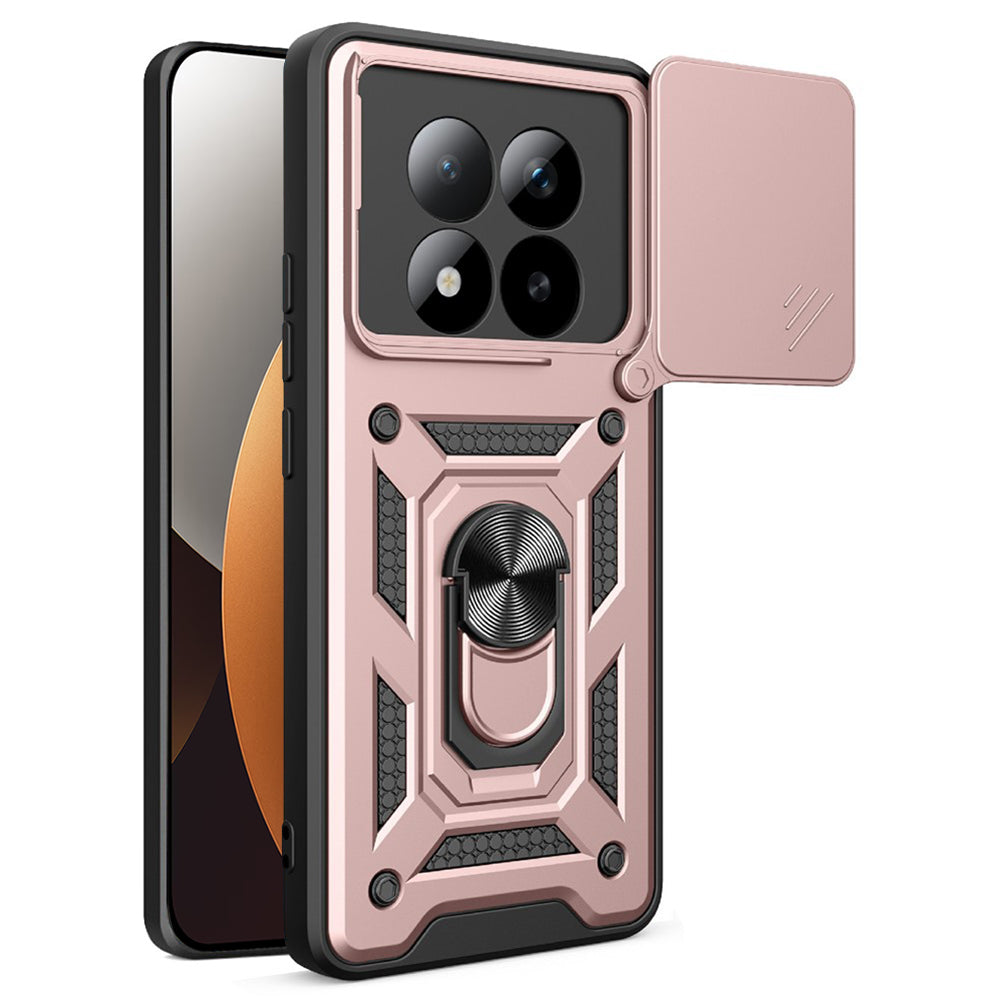 Capa para Xiaomi Poco M8 Pro / Redmi Note 15 Pro+ 5G, Techsuit, CamShield, Rosa Dourada
