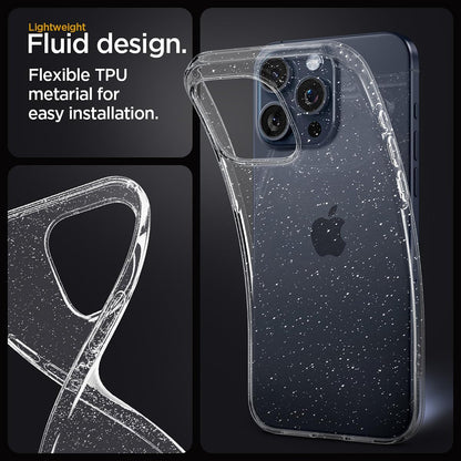 Case for Xiaomi Poco M8 Pro / Redmi Note 15 Pro+ 5G, Techsuit, SparkleSkin, Transparent