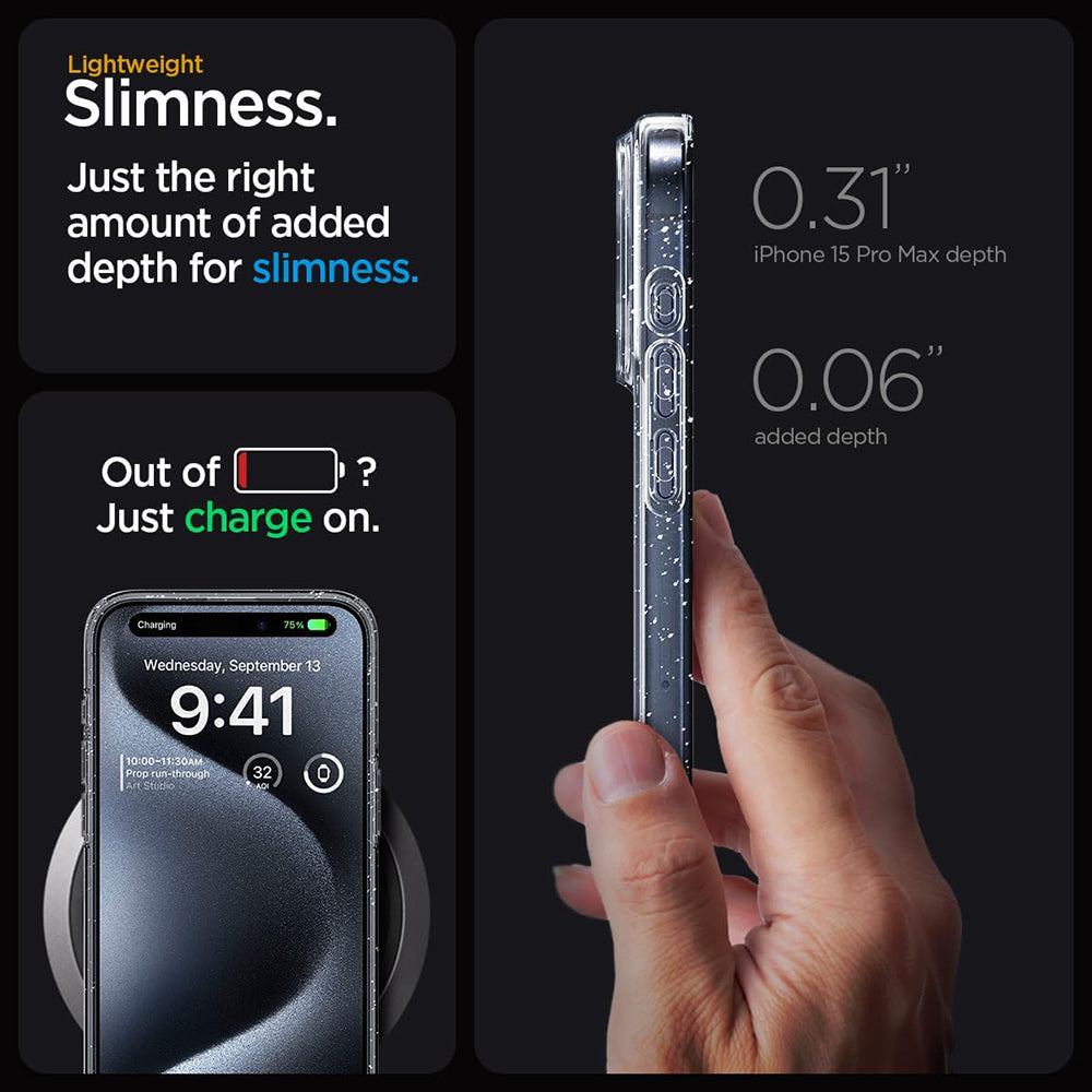 Case for Xiaomi Poco M8 Pro / Redmi Note 15 Pro+ 5G, Techsuit, SparkleSkin, Transparent