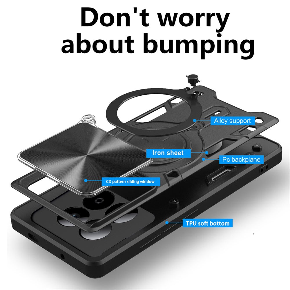 Capa para Xiaomi Poco M8 / Redmi Note 15 5G / Note 15 4G, Techsuit, CamGuard Pro, Preta