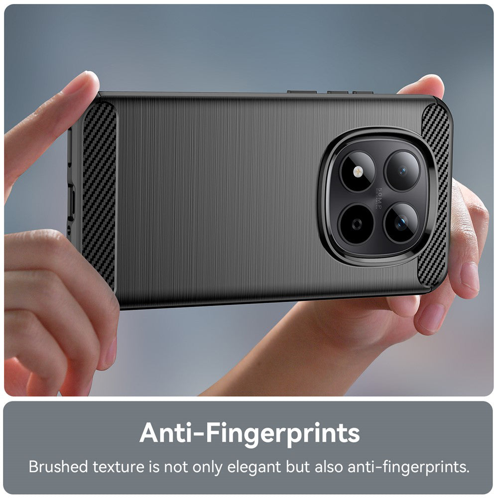 Case for Xiaomi Poco M8 / Redmi Note 15 5G / Note 15 4G, Techsuit, Carbon, Black