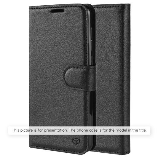 Capa para Xiaomi Poco M8 / Redmi Note 15 5G / Note 15 4G, Techsuit, Leather Folio, Preta