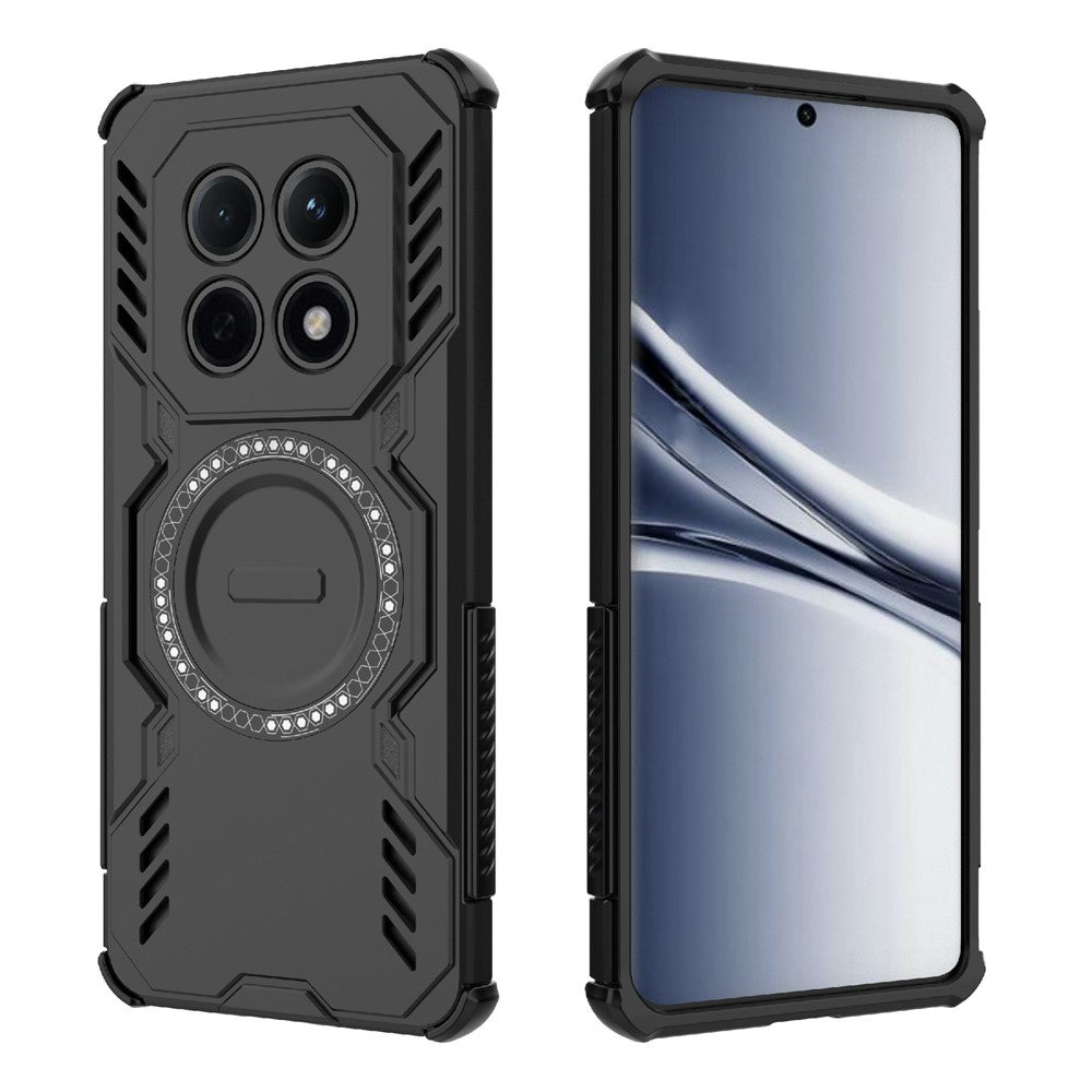 Capa MagSafe para Xiaomi Poco M8 / Redmi Note 15 5G, Techsuit, ArmorMag, Preta