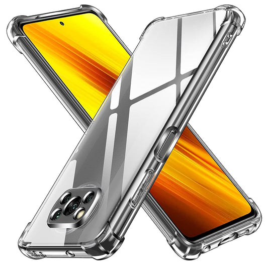 Capa para Xiaomi Poco X3 Pro / X3 NFC / X3, Techsuit, Transparente à Prova de Choques, Transparente
