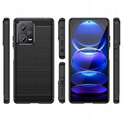Capa para Xiaomi Poco X5 / Note 12 5G, Techsuit, Carbono, Preta