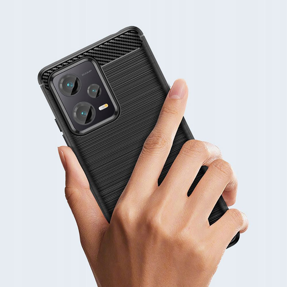 Capa para Xiaomi Poco X5 / Note 12 5G, Techsuit, Carbono, Preta
