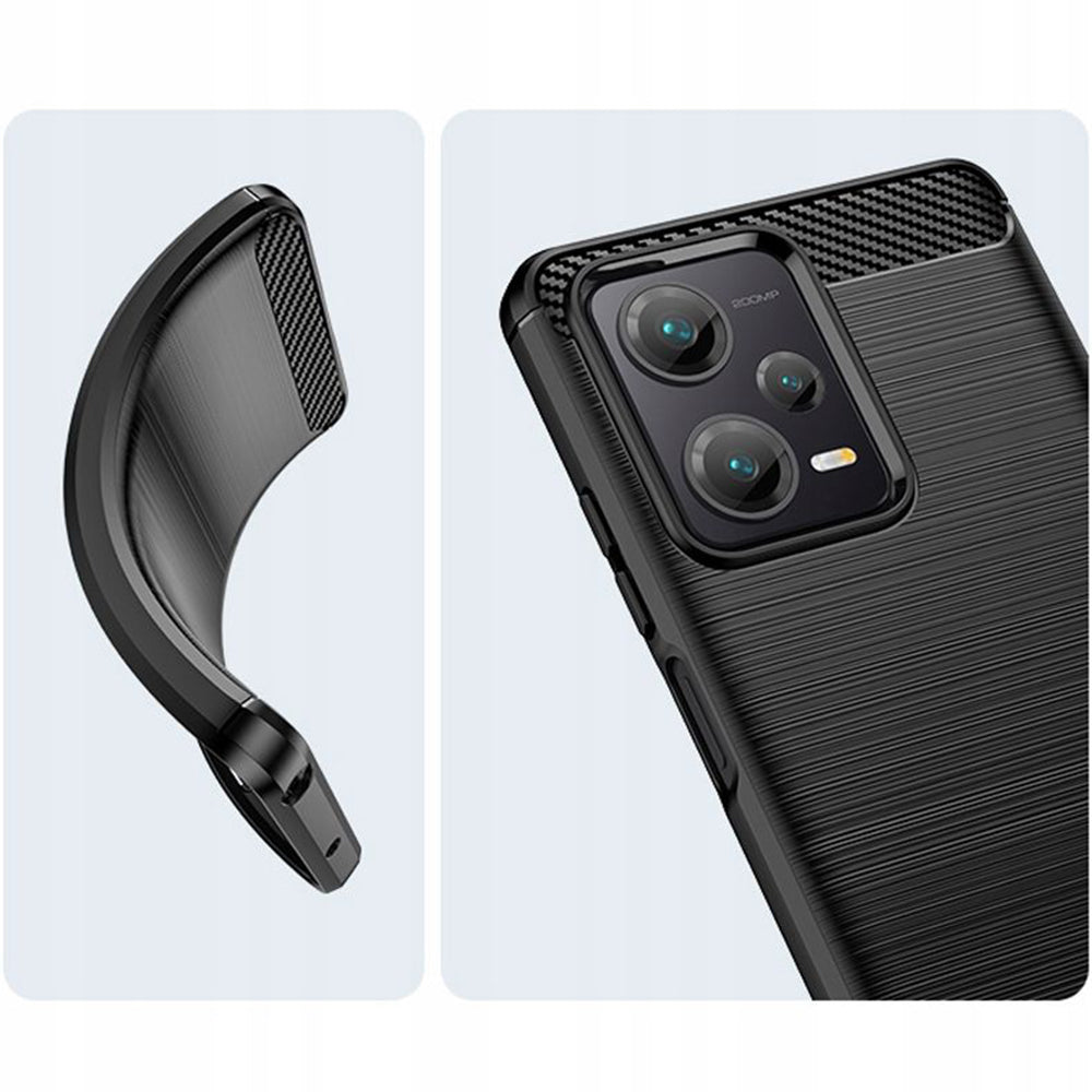 Capa para Xiaomi Poco X5 / Note 12 5G, Techsuit, Carbono, Preta