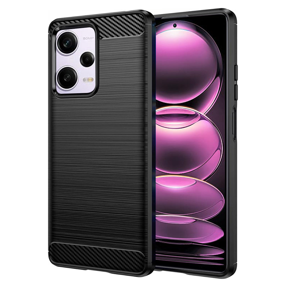 Capa para Xiaomi Poco X5 Pro / Redmi Note 12 Pro 5G, Techsuit, Carbono, Preta