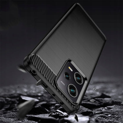 Capa para Xiaomi Poco X5 Pro / Redmi Note 12 Pro 5G, Techsuit, Carbono, Preta