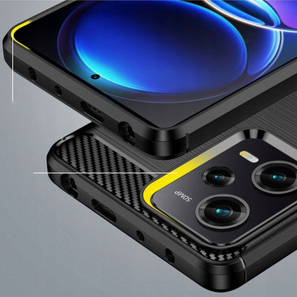 Capa para Xiaomi Poco X5 Pro / Redmi Note 12 Pro 5G, Techsuit, Carbono, Preta