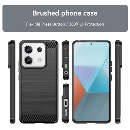 Capa para Xiaomi Poco X6 / Note 13 Pro 5G, Techsuit, Carbono, Preta