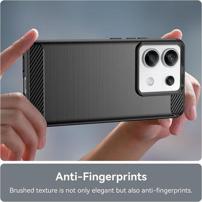 Capa para Xiaomi Poco X6 / Note 13 Pro 5G, Techsuit, Carbono, Preta