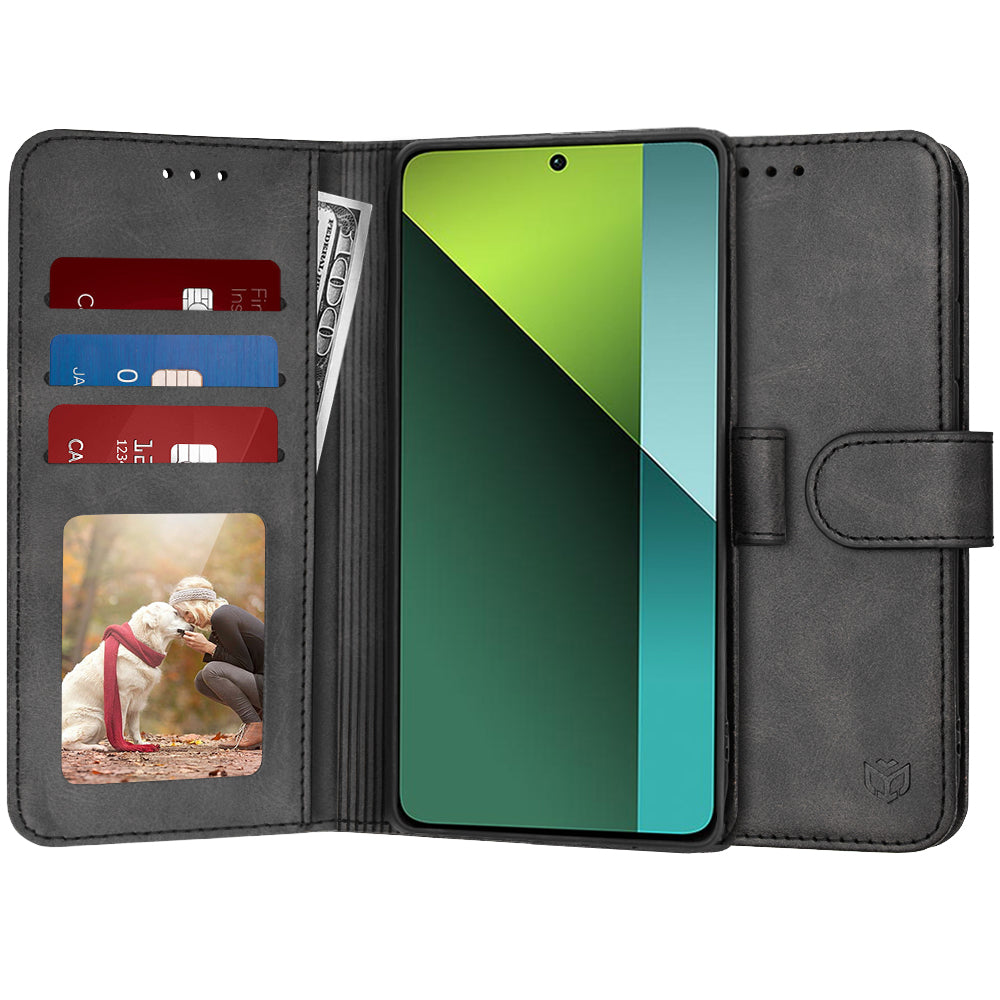 Capa para Xiaomi Poco X6 / Note 13 Pro 5G, Techsuit, Diary Book, Preta