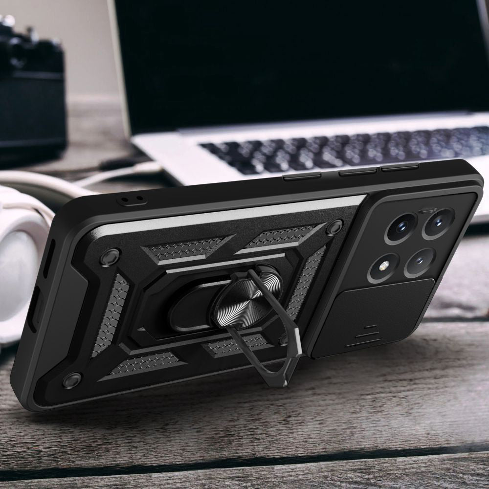 Capa para Xiaomi Poco X6 Pro, Techsuit, CamShield, Preta
