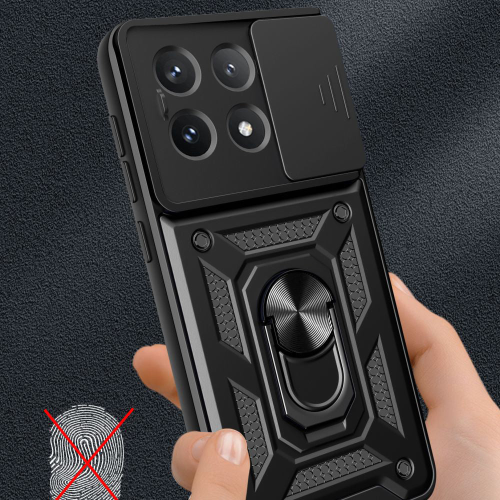 Capa para Xiaomi Poco X6 Pro, Techsuit, CamShield, Preta