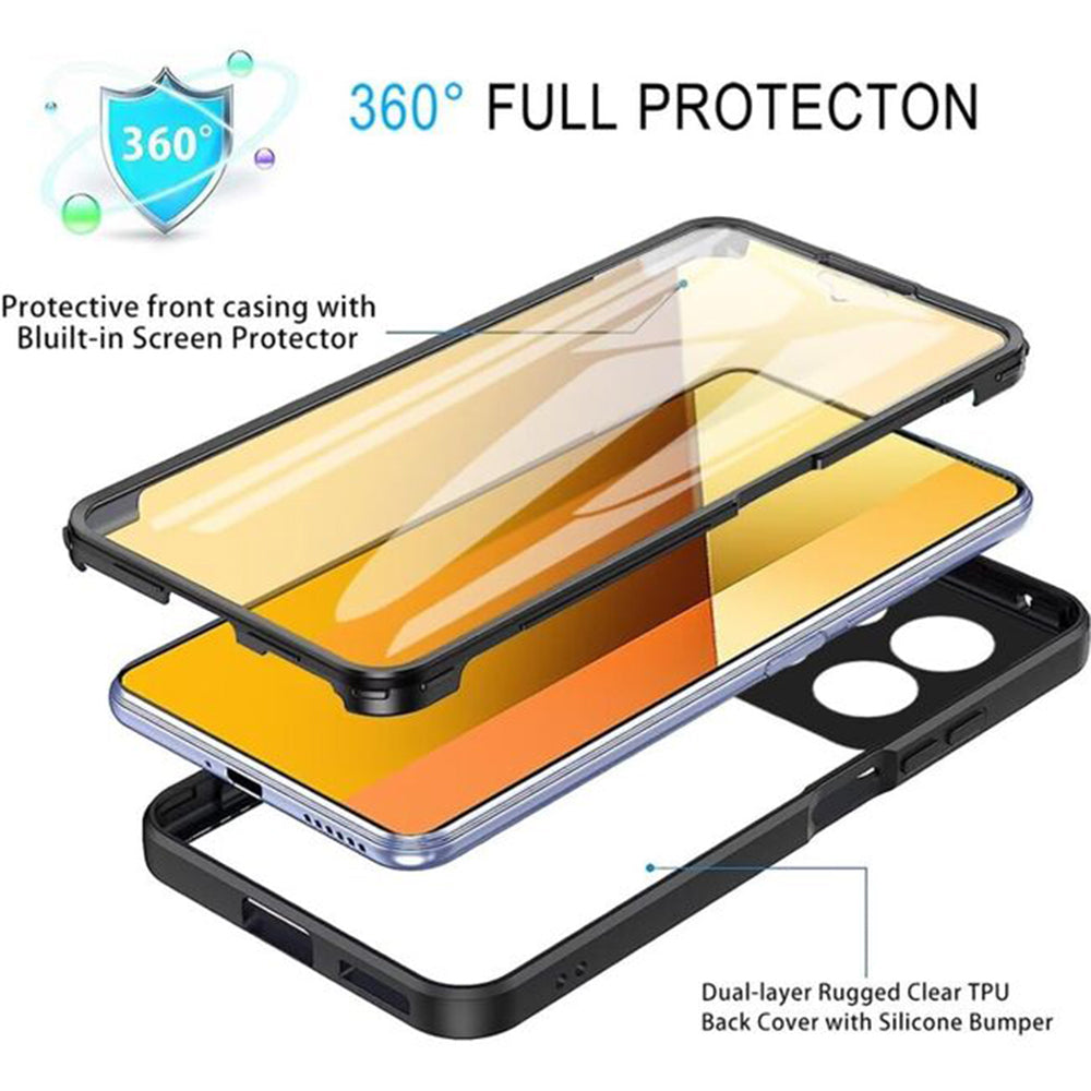 Capa para Xiaomi Poco X6 Pro, Techsuit, ColorVerse 360, Rosa