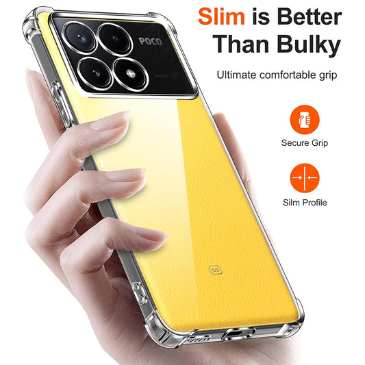 Capa para Xiaomi Poco X6 Pro, Techsuit, Shockproof Clear, Transparente