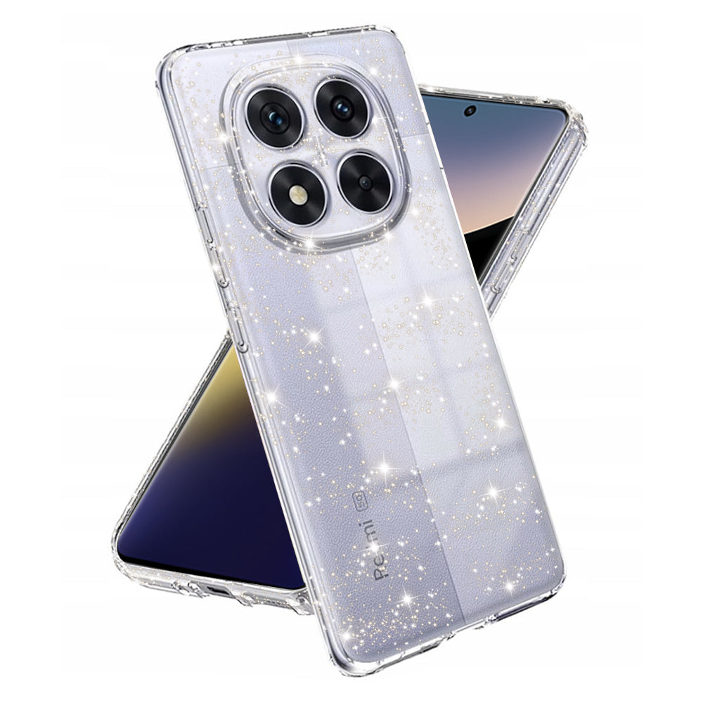 Capa para Xiaomi Poco X7 / Note 14 Pro 5G, Techsuit, SparkleSkin, Transparente