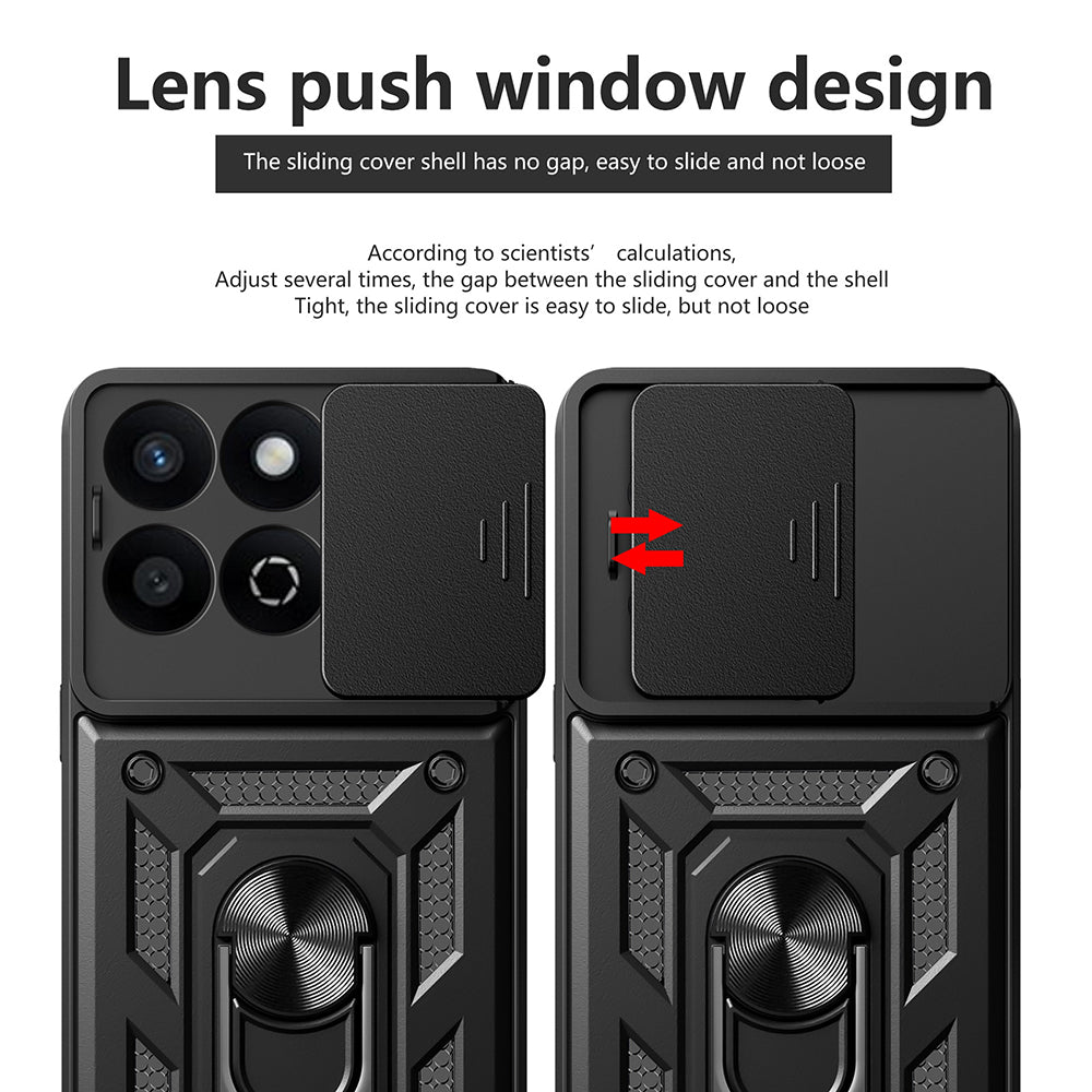 Capa para Xiaomi Poco X7 Pro, Techsuit, CamShield, Preta