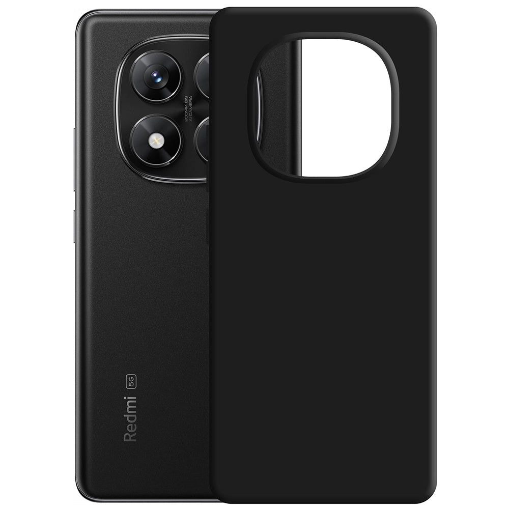 Capa para Xiaomi Poco X7 / Redmi Note 14 Pro 5G, 3MK, Preta Mate
