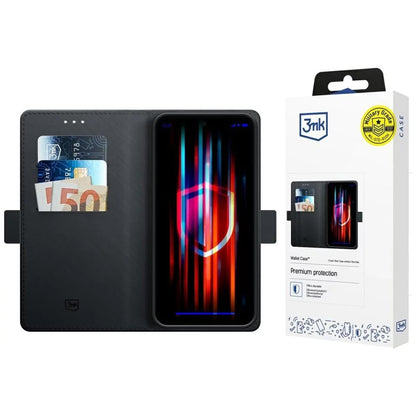 Capa para Xiaomi Poco X7 / Redmi Note 14 Pro 5G, 3MK, Carteira, Preta