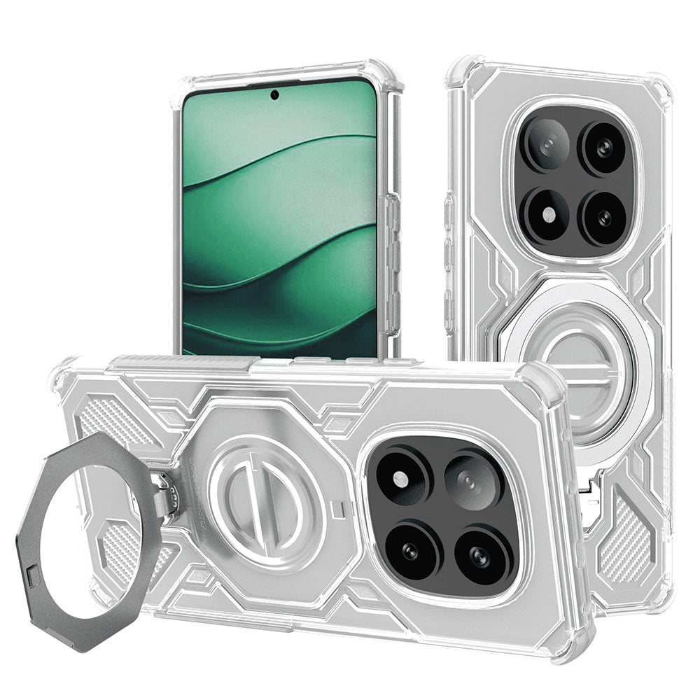 Capa para Xiaomi Poco X7 / Redmi Note 14 Pro 5G, Techsuit, Carbon Shield Pro, Branco
