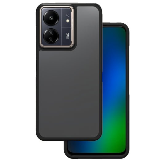 Capa para Xiaomi Poco M6 / Redmi 13C 5G, OEM, Crystal Black, Cinzento