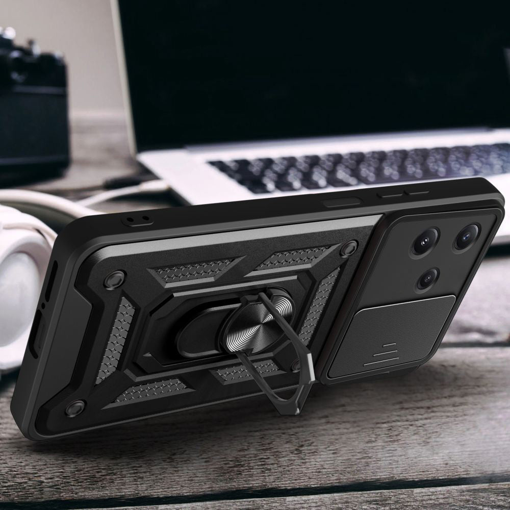 Capa para Xiaomi Redmi 12 5G, Techsuit, CamShield, Preta