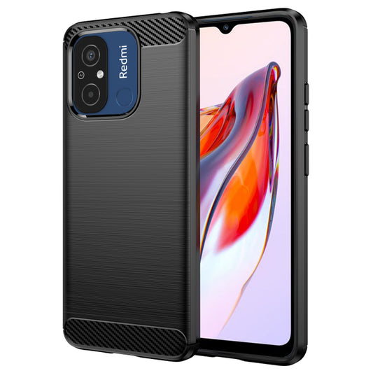 Capa para Xiaomi Redmi 12C, Techsuit, Carbono, Preta