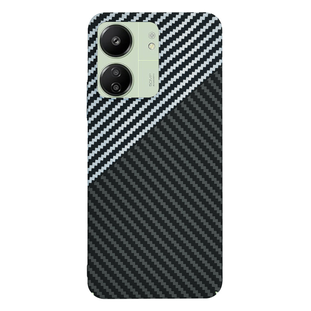 Capa para Xiaomi Redmi 13C 5G / 13C / Poco C65, Techsuit, Carbonite FiberShell, Preto Cinzento