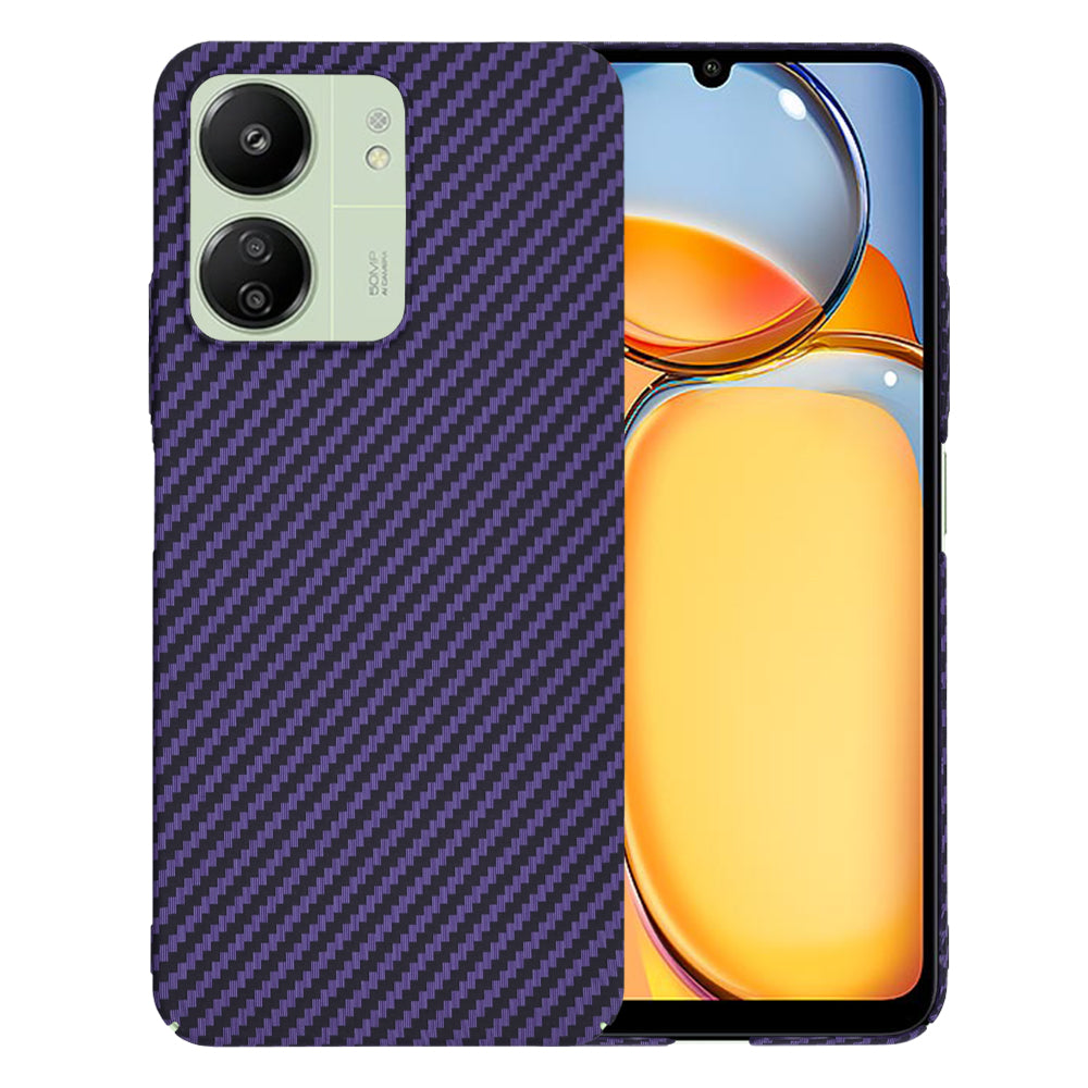 Capa para Xiaomi Redmi 13C 5G / 13C / Poco C65, Techsuit, Carbonite FiberShell, Roxo