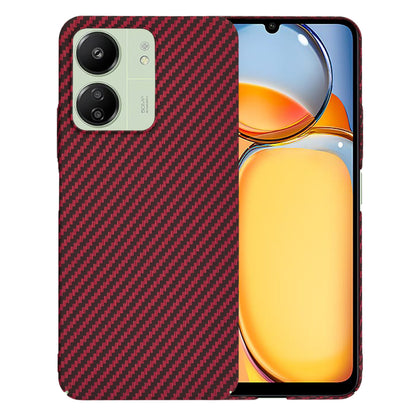 Capa para Xiaomi Redmi 13C 5G / 13C / Poco C65, Techsuit, Carbonite FiberShell, Vermelha