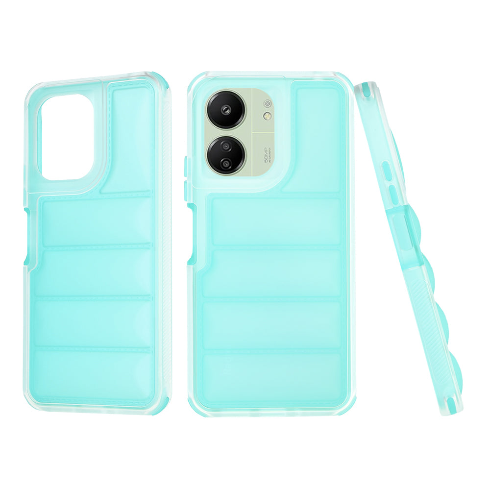 Capa para Xiaomi Redmi 13C 5G / 13C / Poco C65, Techsuit, Wave Shield, Turquesa