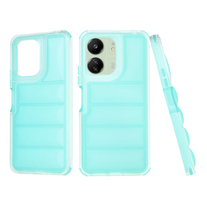 Capa para Xiaomi Redmi 13C 5G / 13C / Poco C65, Techsuit, Wave Shield, Turquesa