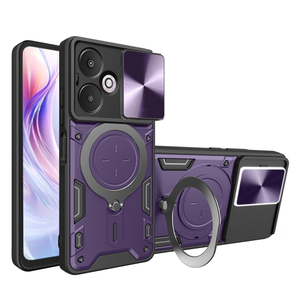 Capa para Xiaomi Redmi 13C 5G, Techsuit, CamGuard Pro, Roxo