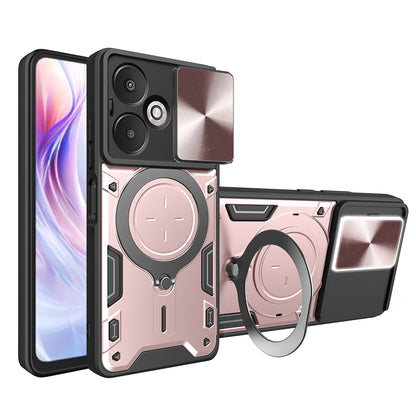 Capa para Xiaomi Redmi 13C 5G, Techsuit, CamGuard Pro, Rosa Dourado