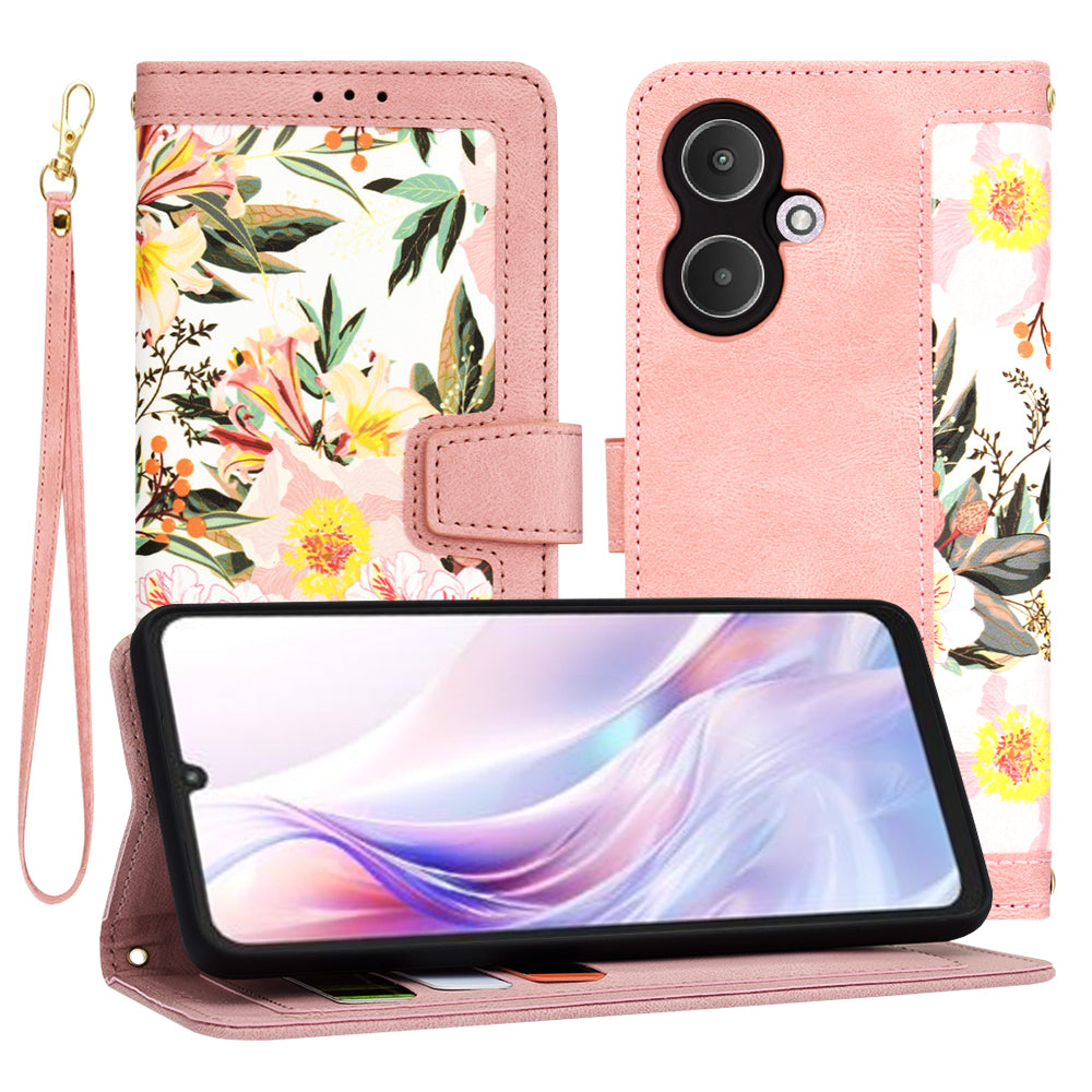 Capa para Xiaomi Redmi 13C 5G, Techsuit, FlipCraft, Rosa