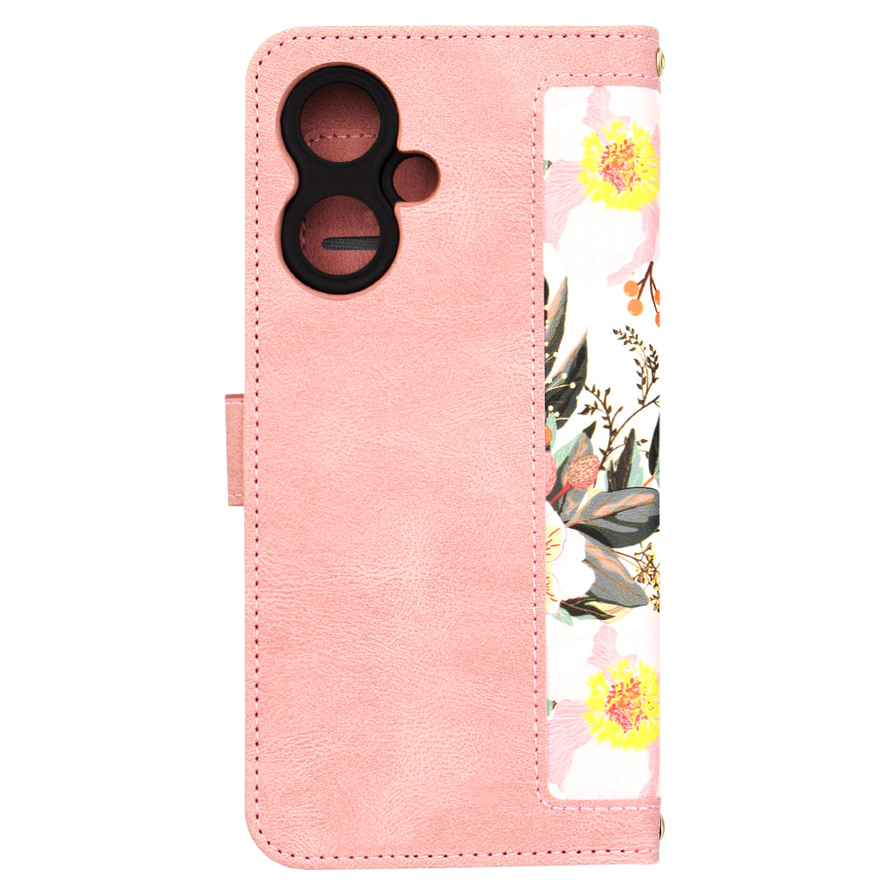 Capa para Xiaomi Redmi 13C 5G, Techsuit, FlipCraft, Rosa