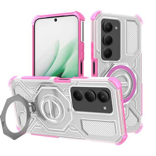 Capa para Xiaomi Redmi 15 5G / 15 4G, Techsuit, Carbon Shield Pro, Rosa