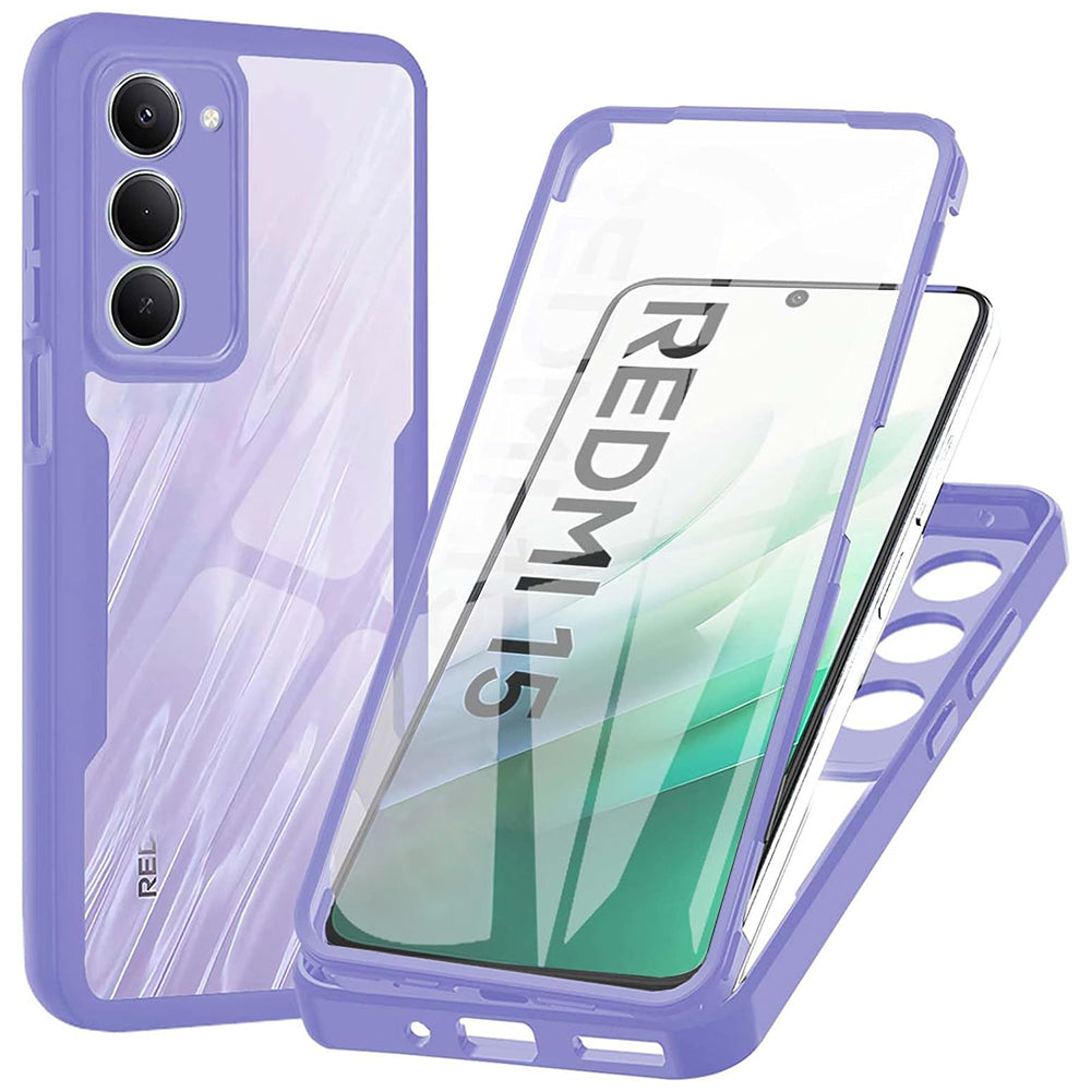 Capa para Xiaomi Redmi 15 5G / 15 4G, Techsuit, ColorVerse 360, Roxo