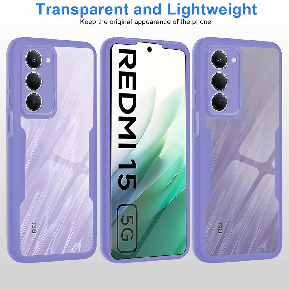 Capa para Xiaomi Redmi 15 5G / 15 4G, Techsuit, ColorVerse 360, Roxo