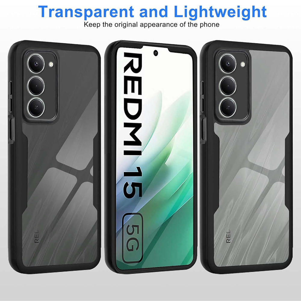 Capa para Xiaomi Redmi 15 5G / 15 4G, Techsuit, ColorVerse 360, Preta